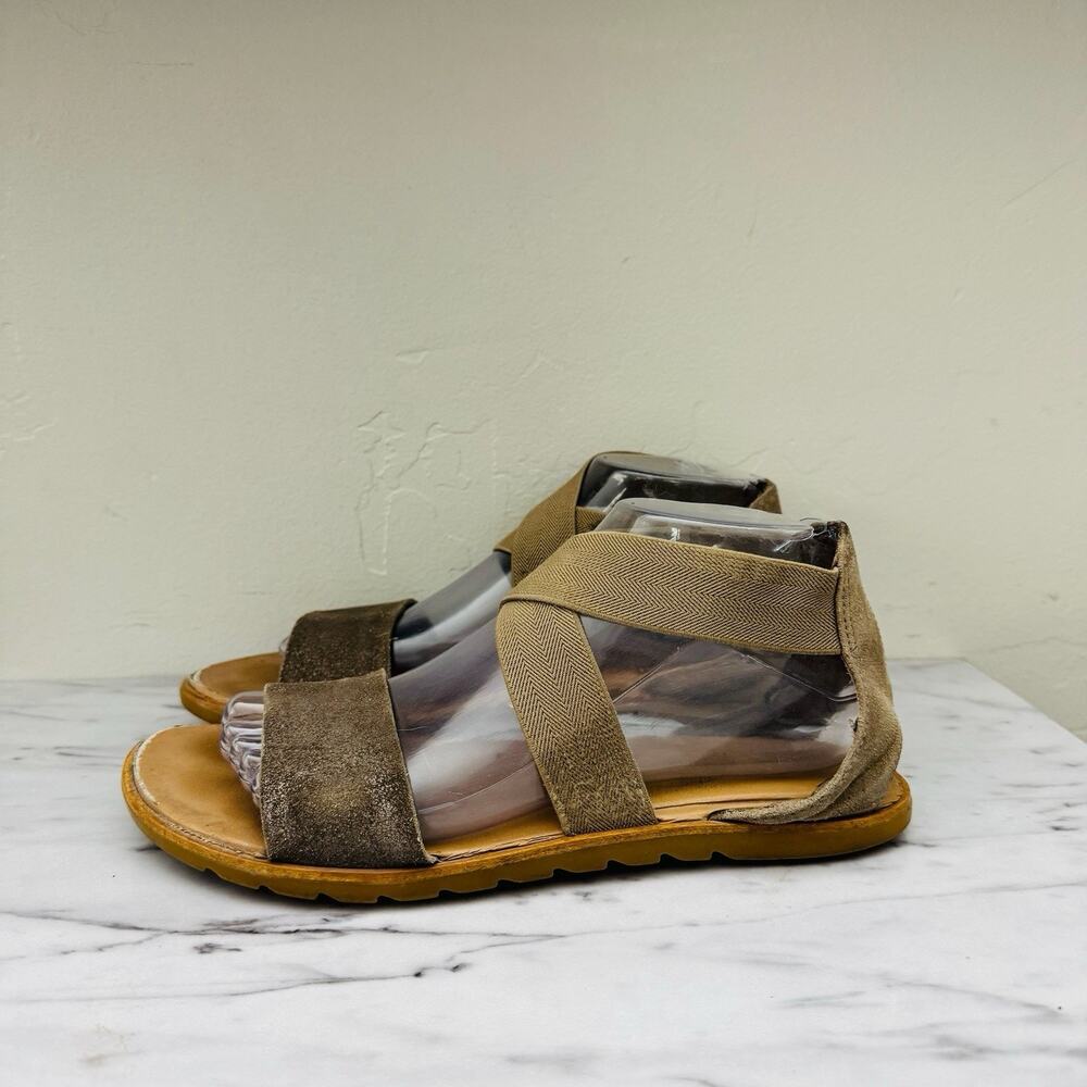 Sorel Ella III Tan Leather Strappy Sandal Women’s Size 8.5